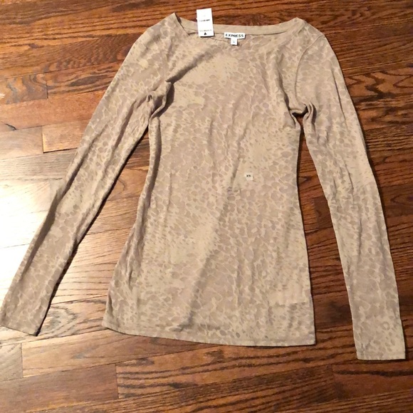 NWT Express sheer animal print shirt - Picture 1 of 1
